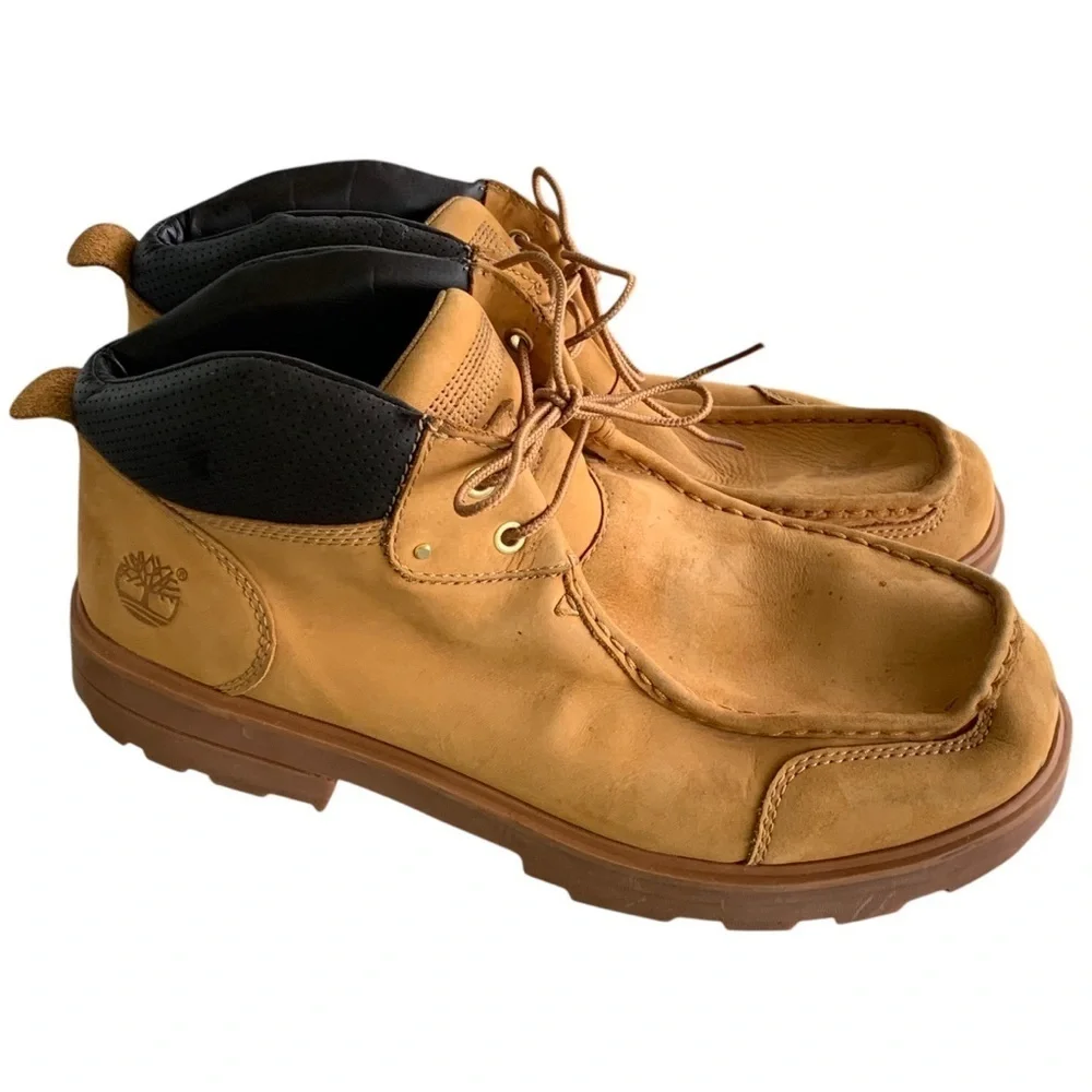Timberland Men's Tan Leather Rugged Street II Chukka Boots Size 12M